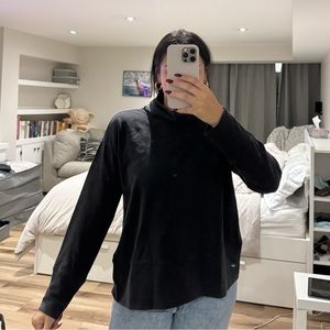 Open back turtle neck sweater